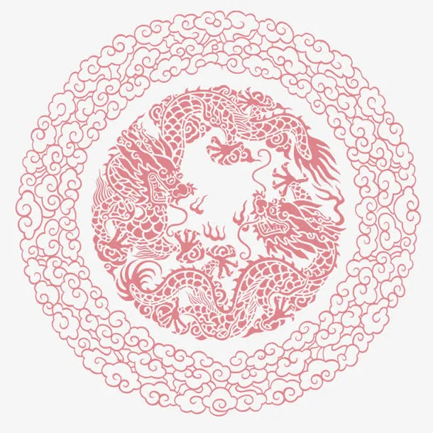 古风花纹免抠