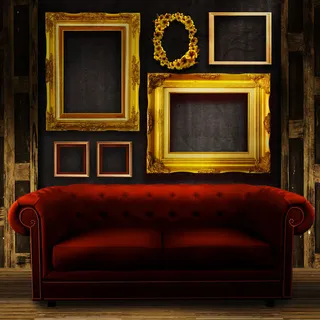 装饰画框与沙发免抠