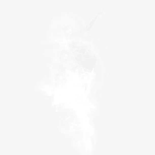 白色创意热气烟雾素材免抠