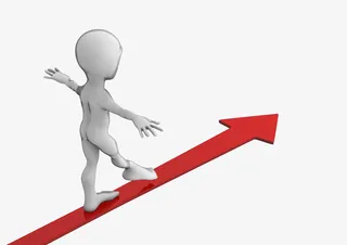 小人走箭头型平衡木免抠