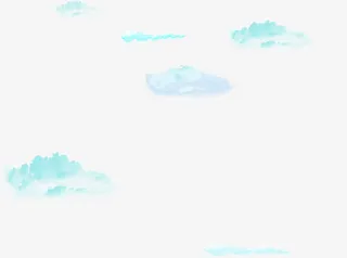 蓝色云朵背景七夕情人节