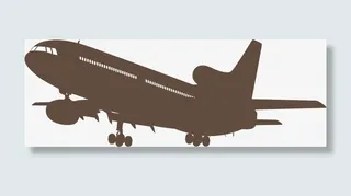 飞机剪影免抠