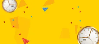 黄色扁平化背景图高清