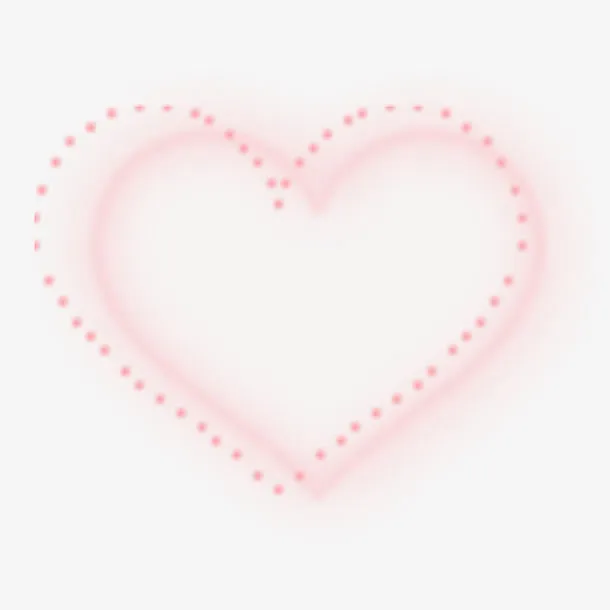 粉色爱心免抠