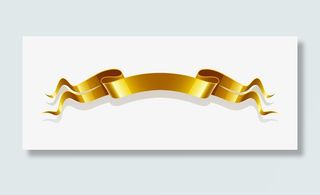 折叠矢量金属标签图免抠