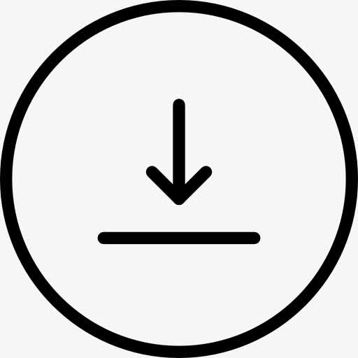 向下箭头在一个圆圈图标免抠