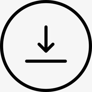 向下箭头在一个圆圈图标免抠