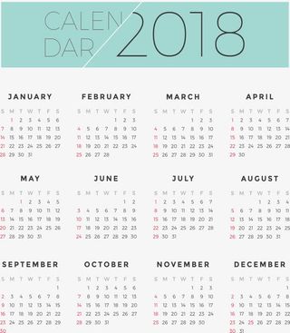 绿色标题日历模板免抠