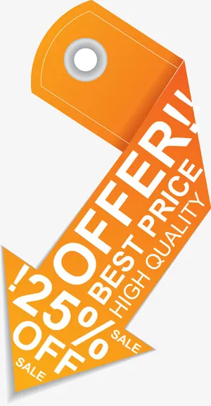 折扣标签箭头矢量素材免抠