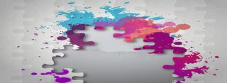 拼图创意背景素材高清