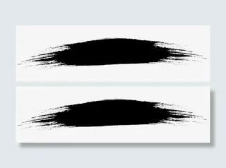 毛笔尖头笔刷免抠