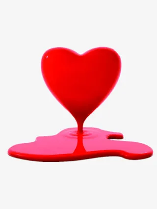 融化的爱心免抠