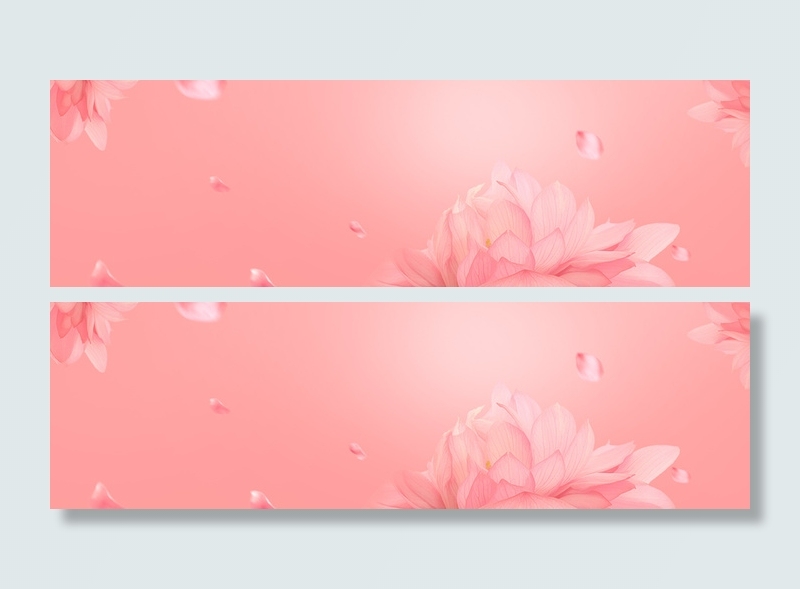 唯美粉色花朵背景高清