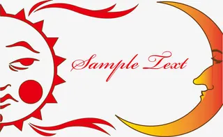 太阳和月亮免抠