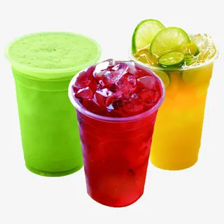奶茶店蔓越莓抹茶青柠果汁饮料免抠