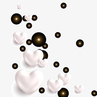 白色情人节装饰矢量图免抠