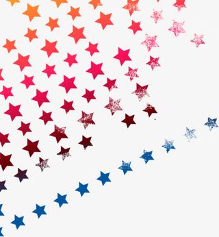 彩色渐变五角星背景底纹