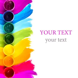 七彩颜色料背景