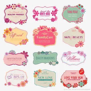 浪漫花瓣装饰贴纸免抠