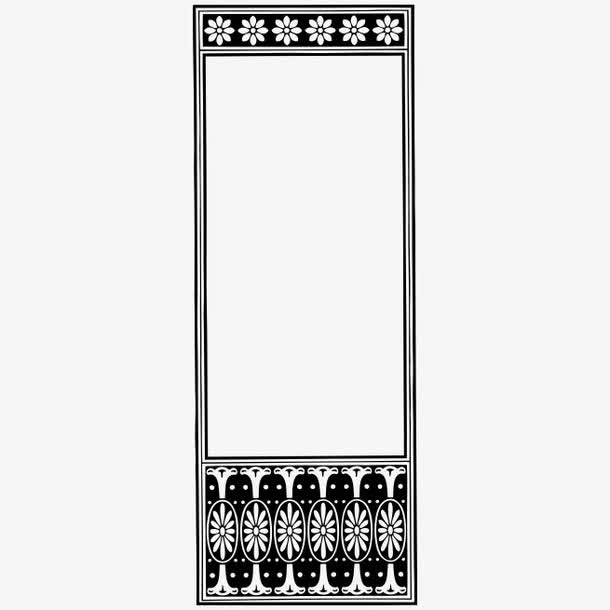 复古中式边框免抠