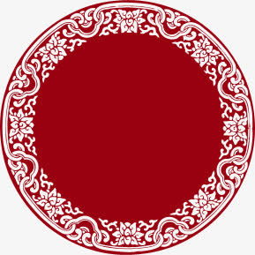 中秋节红色月饼花纹免抠