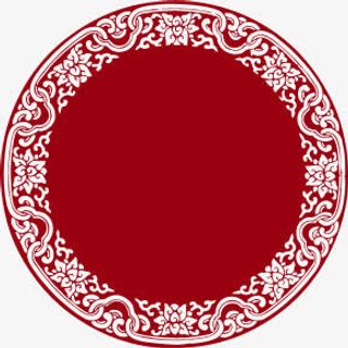 中秋节红色月饼花纹免抠