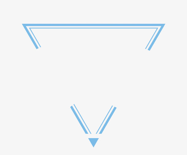 倒三角图形免抠手绘/卡通卡通元素