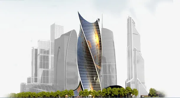造型独特的建筑免抠