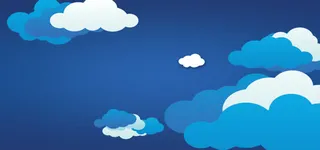 创意云朵背景海报