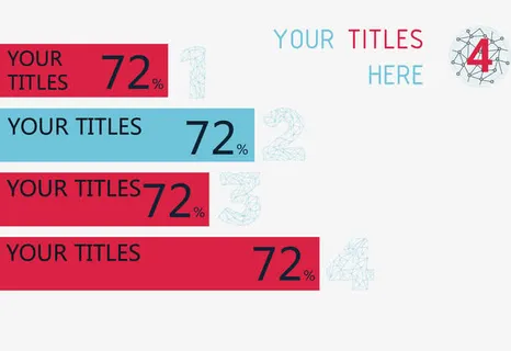 创意简约条形图免抠