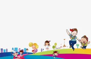 舞动的孩子免抠