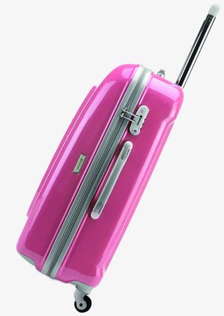 开学季粉色水晶拉杆箱免抠