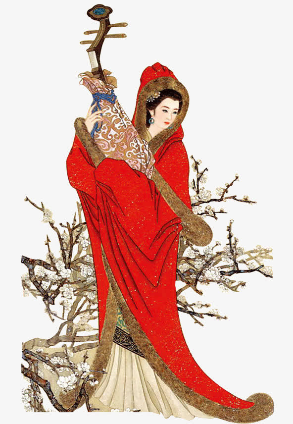 古典美女免抠