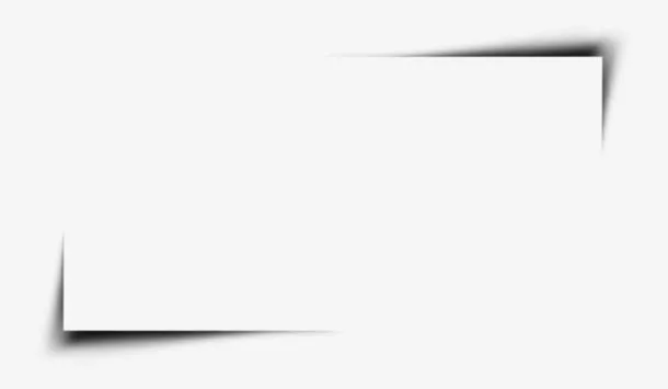 纸张投影阴影角免抠