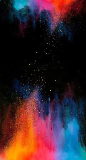 彩色粉末混合壁纸免抠背景H5背景元素