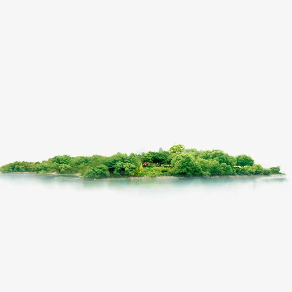 湖边景色免抠