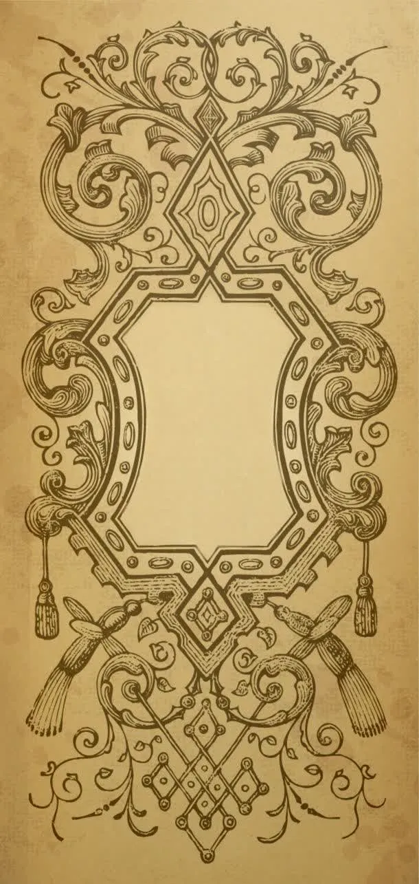 古典花纹边框免抠