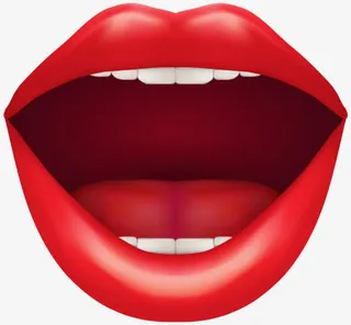 张大嘴唇免抠图片免抠