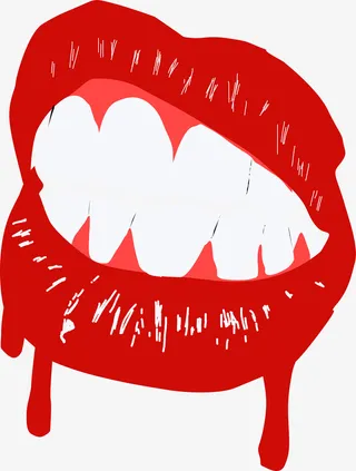 嘴唇的美丽图案免抠
