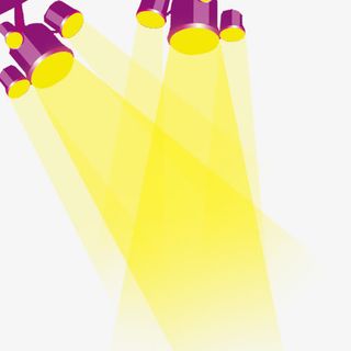 聚光灯装饰图案免抠