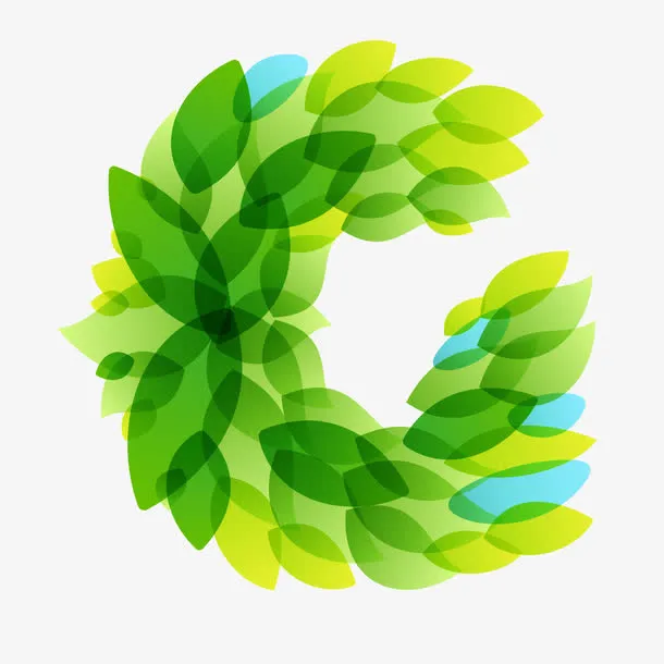 绿色字母C免抠