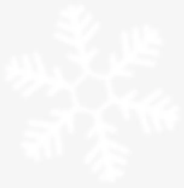 白色唯美朦胧创意雪花免抠