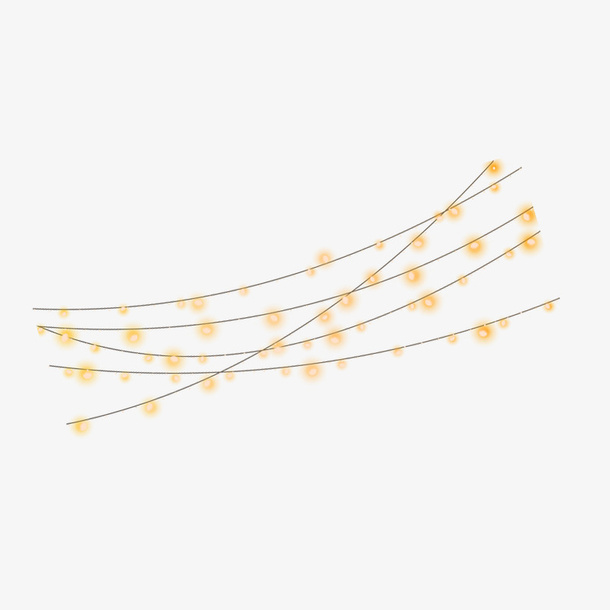 节日灯带彩灯气氛免抠