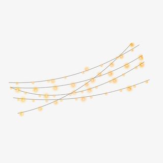 节日灯带彩灯气氛免抠