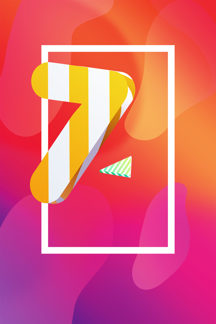 七折特惠宣传海报高清