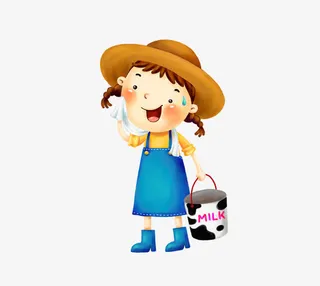 牛奶工免抠