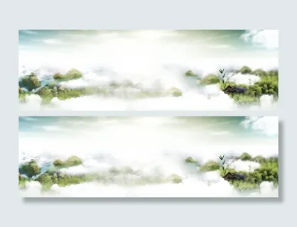 中国风山水全屏banner高清