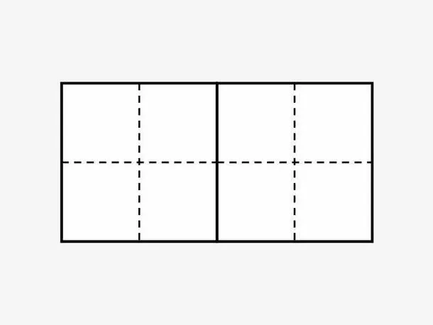 四分格田字格免抠