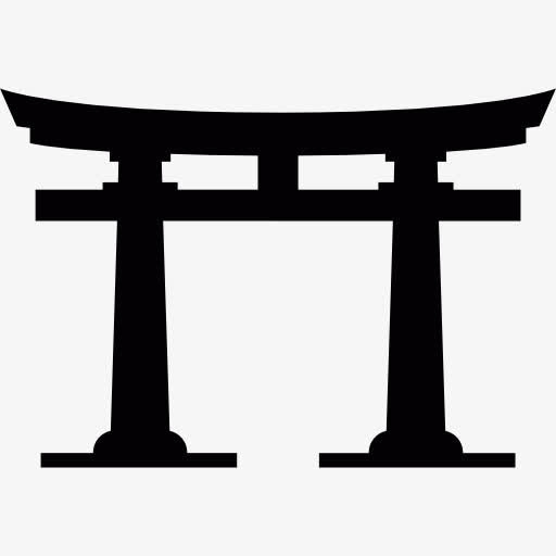 牌坊门图标免抠