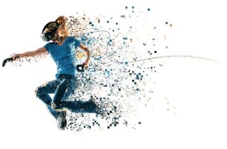 VR虚拟现实酷炫体验广告背景高清